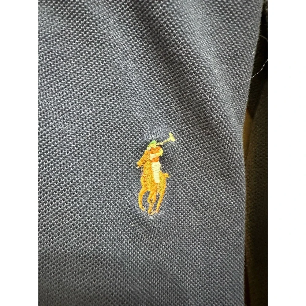 Lot 2 Mens Polo Ralph Lauren Navy Blue Short Sleeve Polo Golf Shirt Medium
